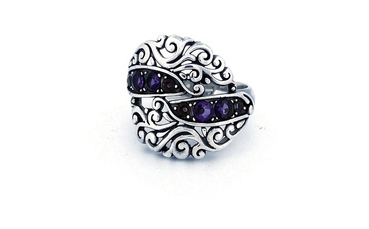 Amethyst Filigree Ring
