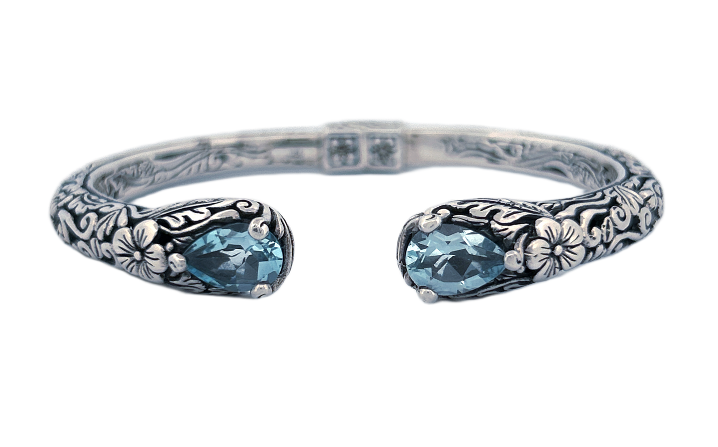 Earth & Sun Silver Gemstone Cuff